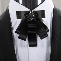Бабочкой стильный галстук Для мужчин Для женщин детский Свадебный костюм платье галстук-бабочка