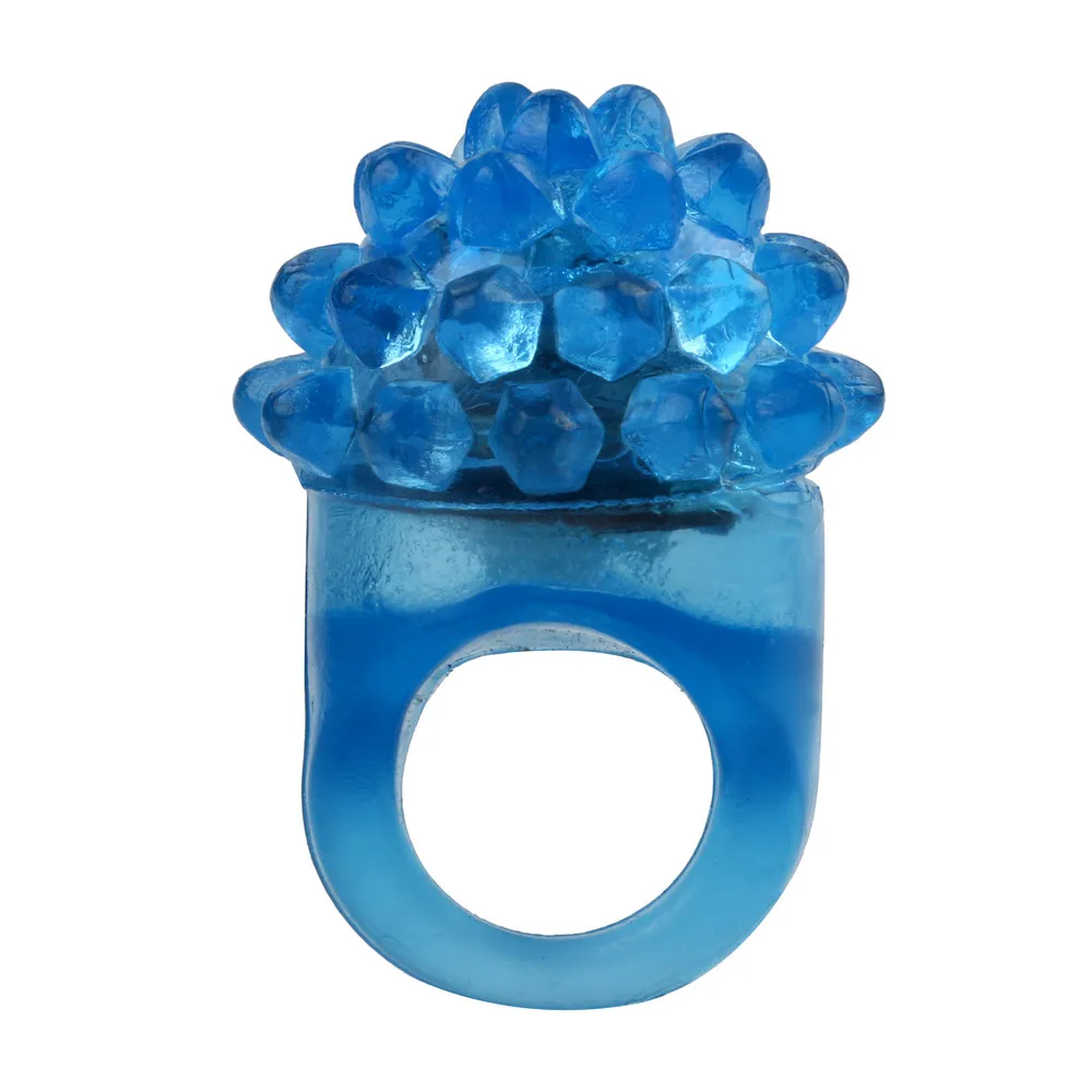 Новые милые 6 шт светодиодные резиновые кольца для вечерние сувениры желе пузырьковый свет вверх палец игрушка и Прямая