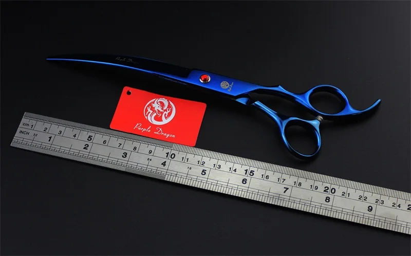 Высококачественные 8,0 дюймовые ножницы для ухода за домашними животными для собак прямые и изогнутые и истончающие щипцы для зачистки проводов края животных инструменты для стрижки волос комплект