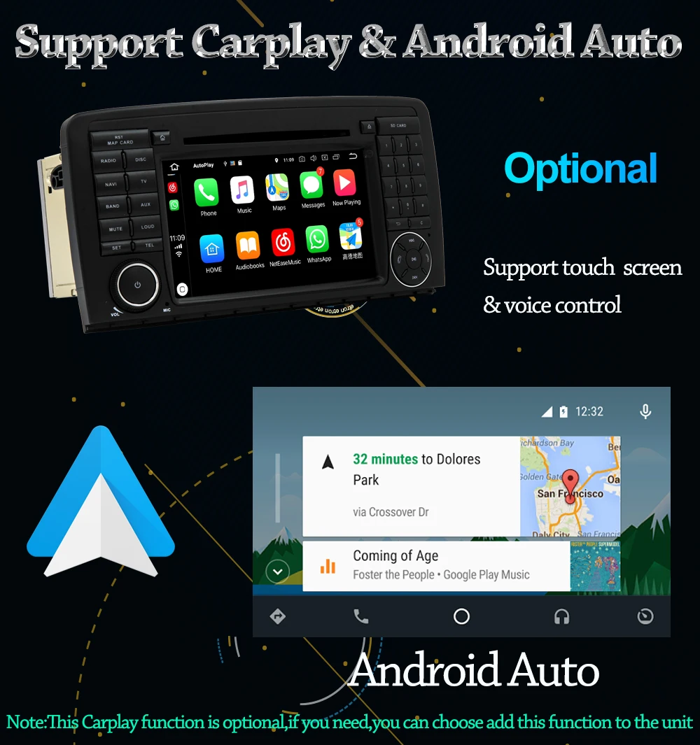 Flash Deal Owtosin Car Radio Multimedia Navigation GPS 4GB+64GB Android 9.0 For Mercedes Benz R Klasse W251 R350 R500 R320 R300 R63 AMG Car 11
