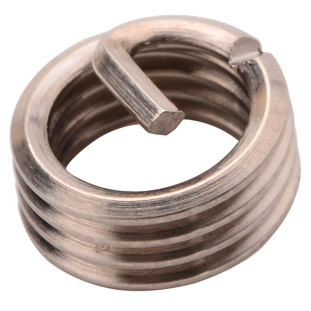 50pcs M6 x 1.0 x 1D Metric Helical Screw Thread Insert Stainless Steel Fasteners Repair Tools Kit Coiled Wire Screw Sleeve Set