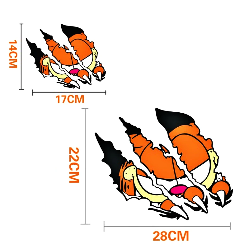 Etie мультфильм Гарфилд наклейка на автомобиль в виде лапы Аксессуары для мотоцикла Volkswagen, Chevrolet peugeot холодильник Mazda, Nissan Smart