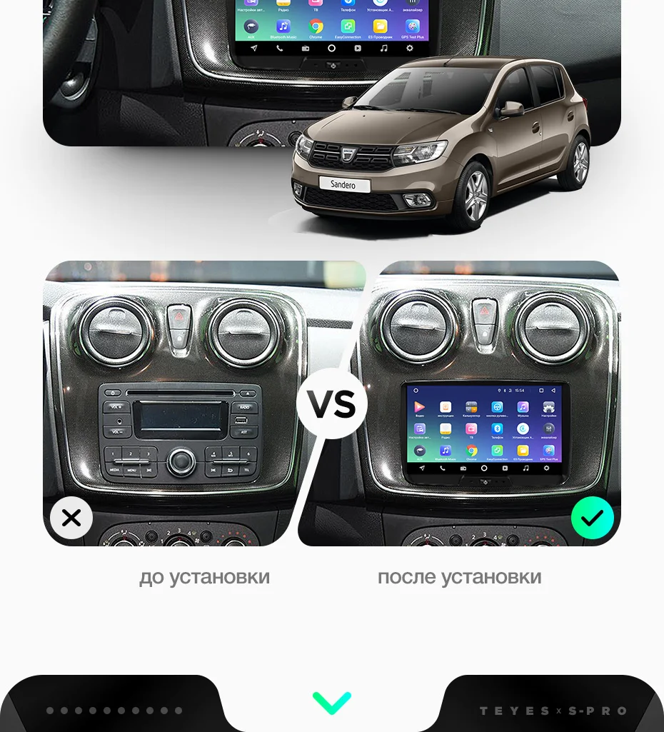 Discount TEYES S1 Car Radio Multimedia Player Navigation GPS Android For Lada Xray 2/Dacia/Duster/Logan/Sandero dvd player 2012-2017 3