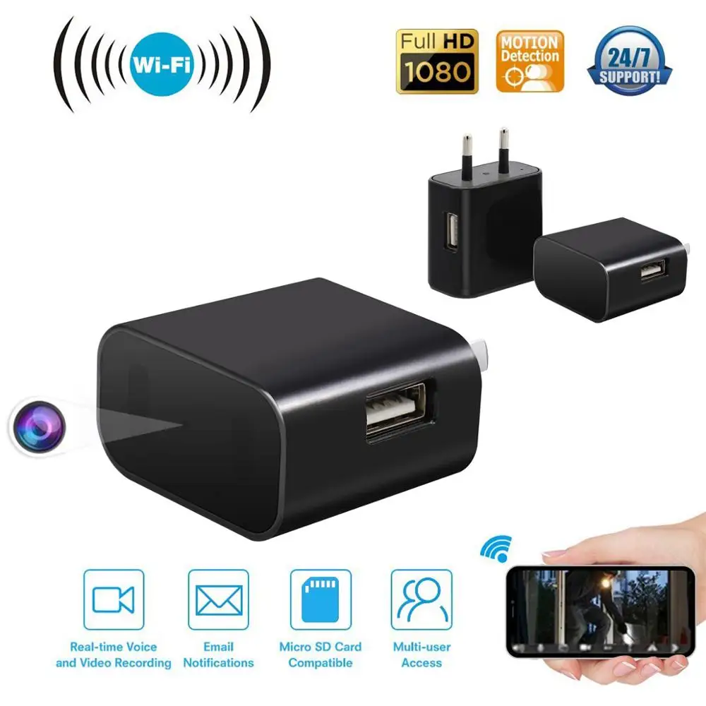 

Micro Small Secret Wifi IP Video Night Vision Mini Camera Cam HD 1080p 4K With Motion Sensor 4 K Camcorder Wi-Fi USB Charger DVR