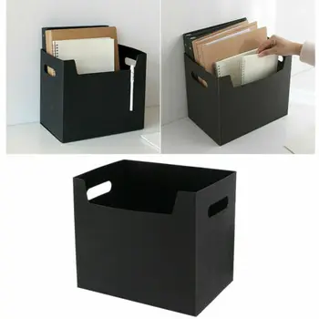 

Portable PP Books File Box Paper Holders Office Documents Desktop Organizer Kit Clothes Storage Box Office Book File Storage Box