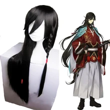 Игры Touken Ranbu Online Косплэй парик Izuminokamikanesada Косплэй парик жаропрочных Синтетический Парик Хэллоуин Карнавал вечерние парик