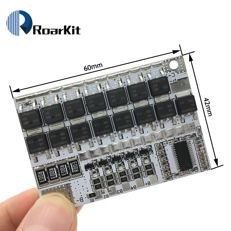 Модуль защиты bms 100a схема подключения для 3s 4s 5s