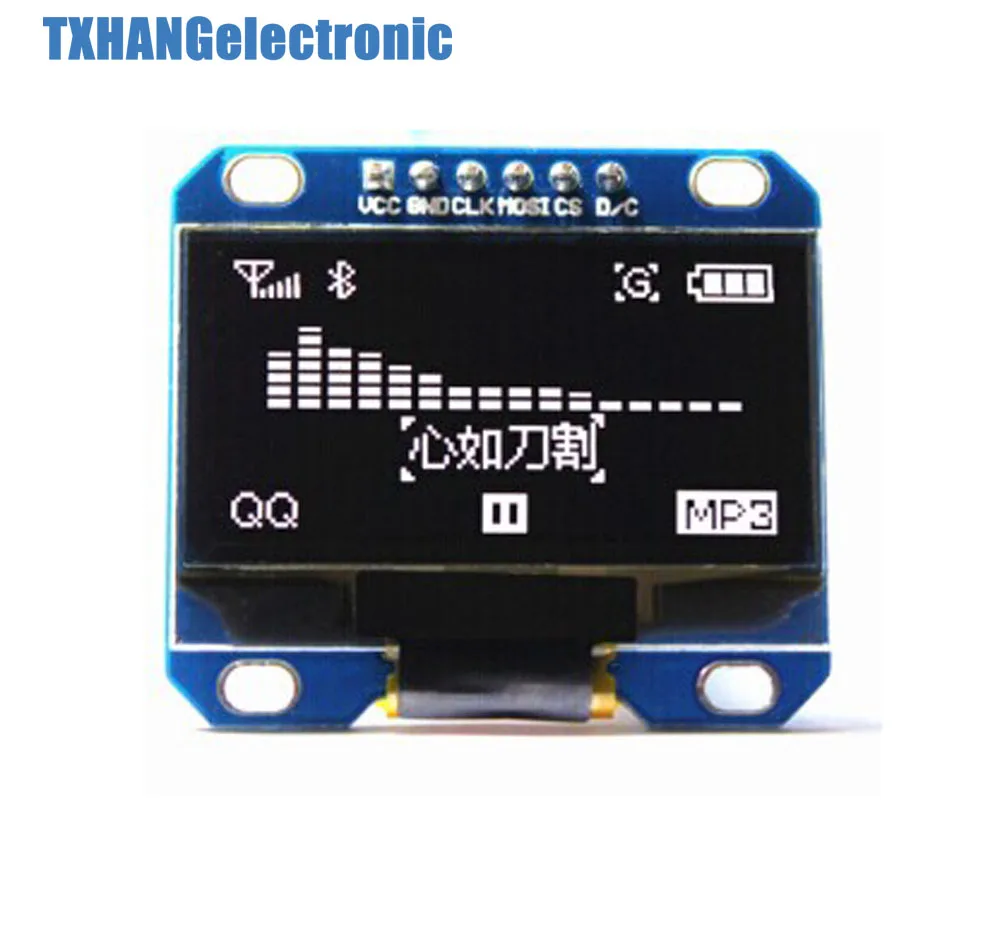 2Pcs WHITE 1.3" SPI Serial 128X64 OLED LCD LED Display