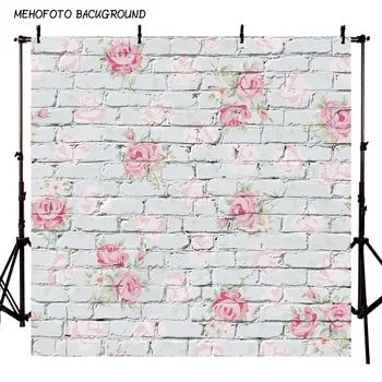 

MEHOFOTO 100x150cm Photography Backdrop Background White Brick Wall Photo Background Backdrops for Photo Studio 3X5ft