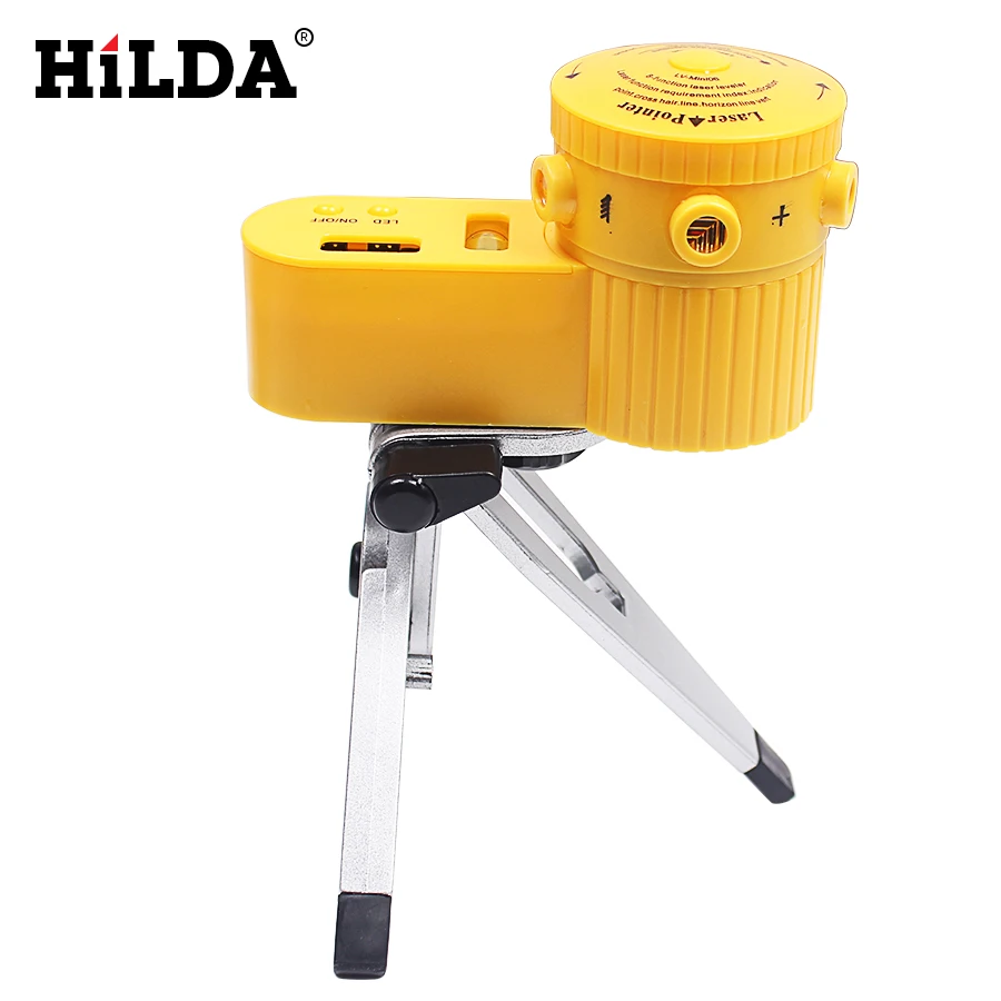HILDA Multifunction Plastic Laser Level Leveler Tool Adjustable With