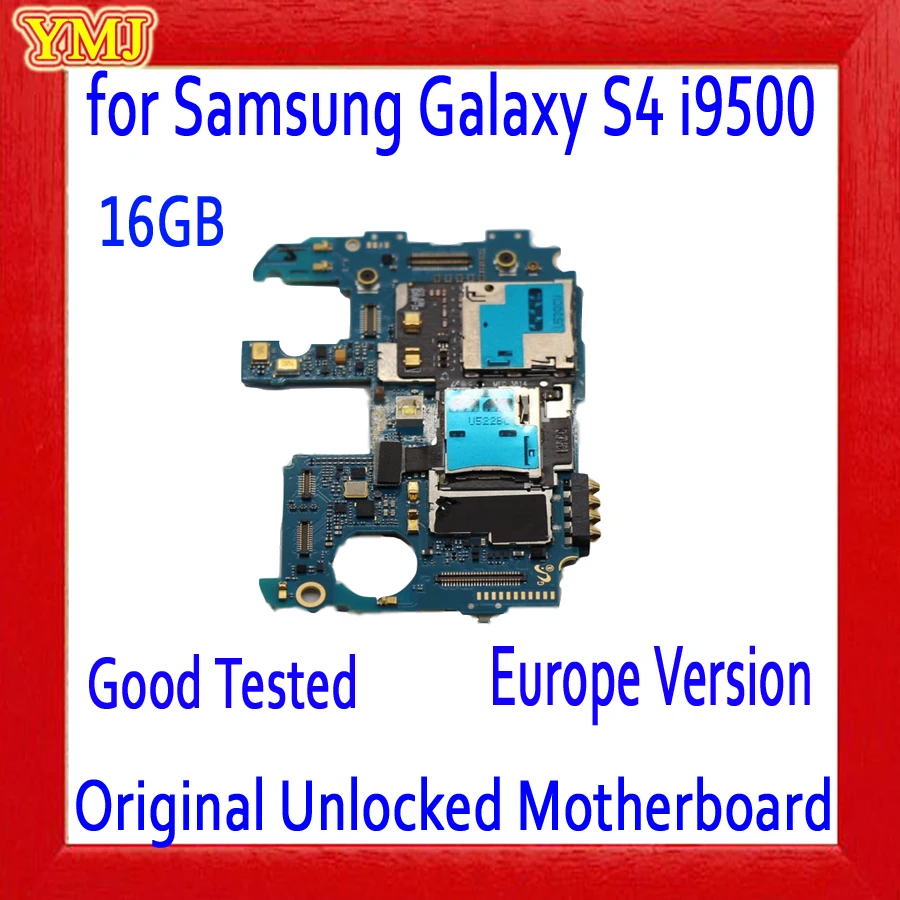 Версия ЕС 16 ГБ для Samsung Galaxy S4 i9500 материнская плата 100% оригинал разблокирована