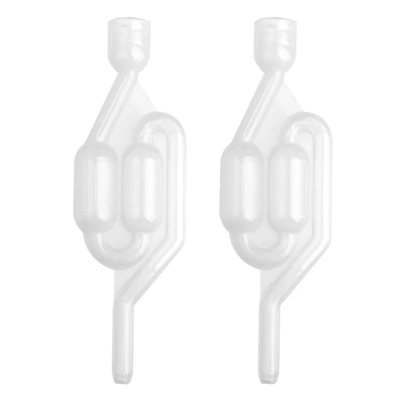 

2Pcs Air Lock Bubble Grommet Exhaust Water Seal Valve with Cork Beer Wine Making