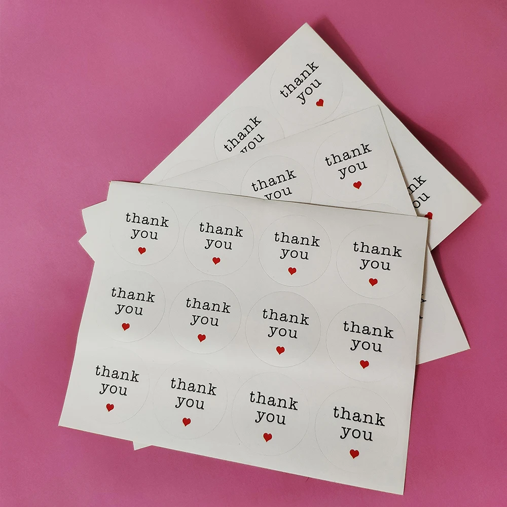 120 шт. наклейки из крафт-бумаги с красным сердцем сделай сам см | Канцтовары для