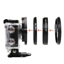 58 мм Лупа с увеличением 16x макрообъектив+ УФ-фильтр для SJCAM SJ6 Legend аксессуары для спортивной экшн-камеры