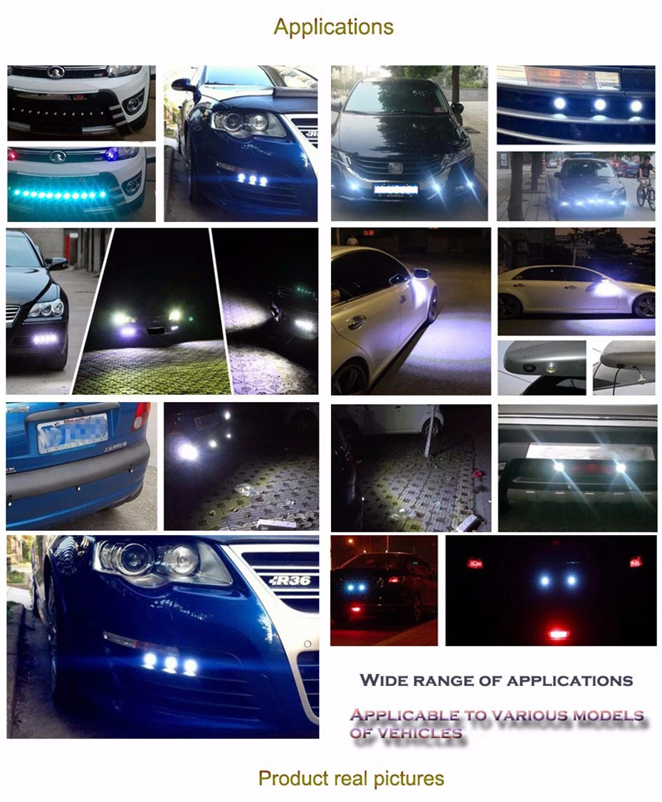 Ultra Thin 23mm DRL Car Led 12V Daytime Running Light Source