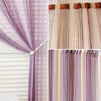 

Line String Window Curtain Colorful Tassel Door Room Divider Scarf Valance Curtain Hot