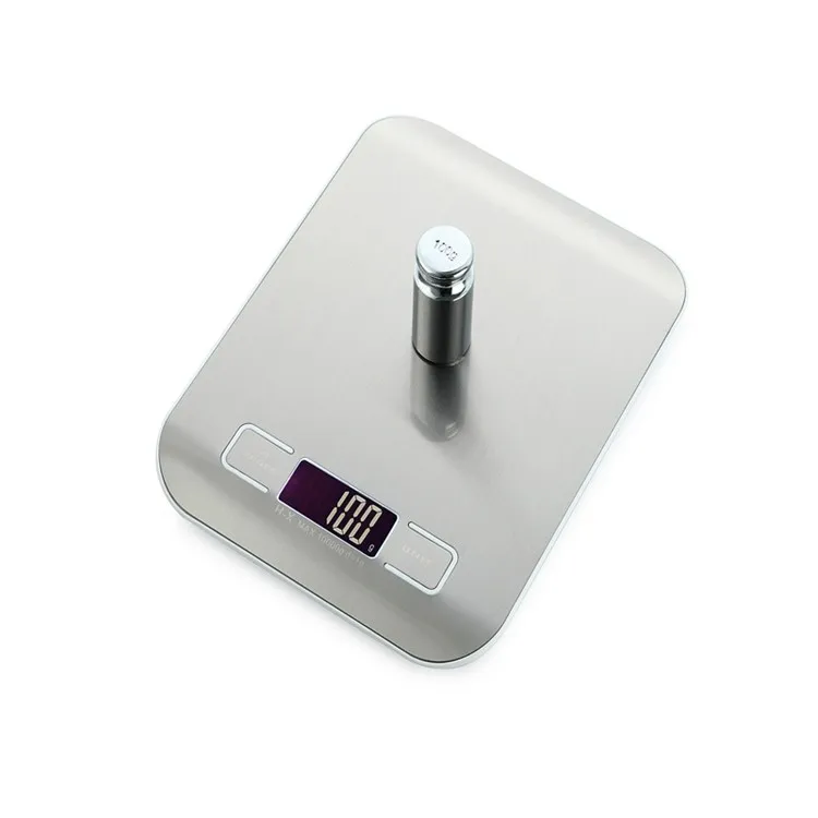 10 кг 1 г тонкие кухонные весы из нержавеющей стали светодиодный электронные кухонные весы на платформе цифровые кухонные весы с коробкой