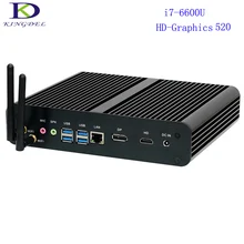 Skylake 6-го Поколения Core i7-6600U Intel HD Graphics 520, Mini PC HTPC, Игровой Компьютер, Windows 10, Gigabit Lan, Wi-Fi, HDMI и DP, 4 К Дисплей