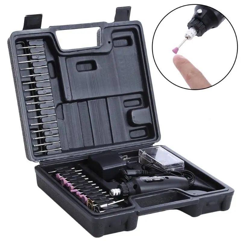 

60PC Rotary Multi Tool Hobby Precision Drill + Dremel Type Accessories