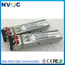 1,25G 1430nm 40 км 1270-1610nm двойной волоконный LC CWDM SFP модуль приемопередатчика с функцией DOM, 1,25G LC CWDM SFP с DDM
