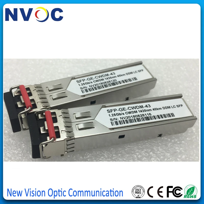 1 25G 1430nm 40km 1270-1610nm двойной волоконный LC CWDM SFP модуль приемопередатчика с функцией DOM