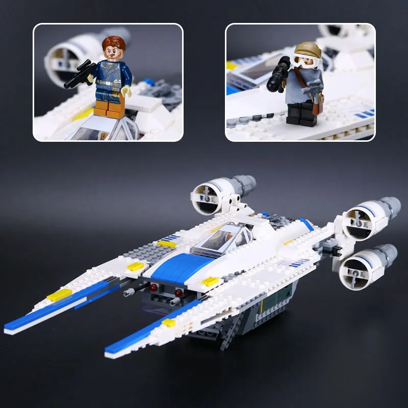 05054 StarWar Rebel UWing истребитель установить Совместимость с lego 75155 игрушки