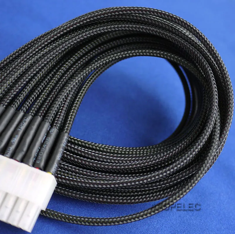3 мм широкий плотный Плетеный ПЭТ расширяемый кабель оболочка провода черный/красный/оранжевый/желтый/зеленый/синий/фиолетовый/серый/белый/прозрачный - Цвет: Черный
