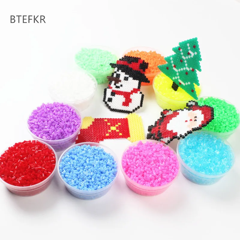 

1000Pcs/Bag 2.6MM Hama Beads Puzzle Toys 72 Colors Kids Education DIY Perler Beads Toys 3D Puzzle Perler Beads Perles de Hama