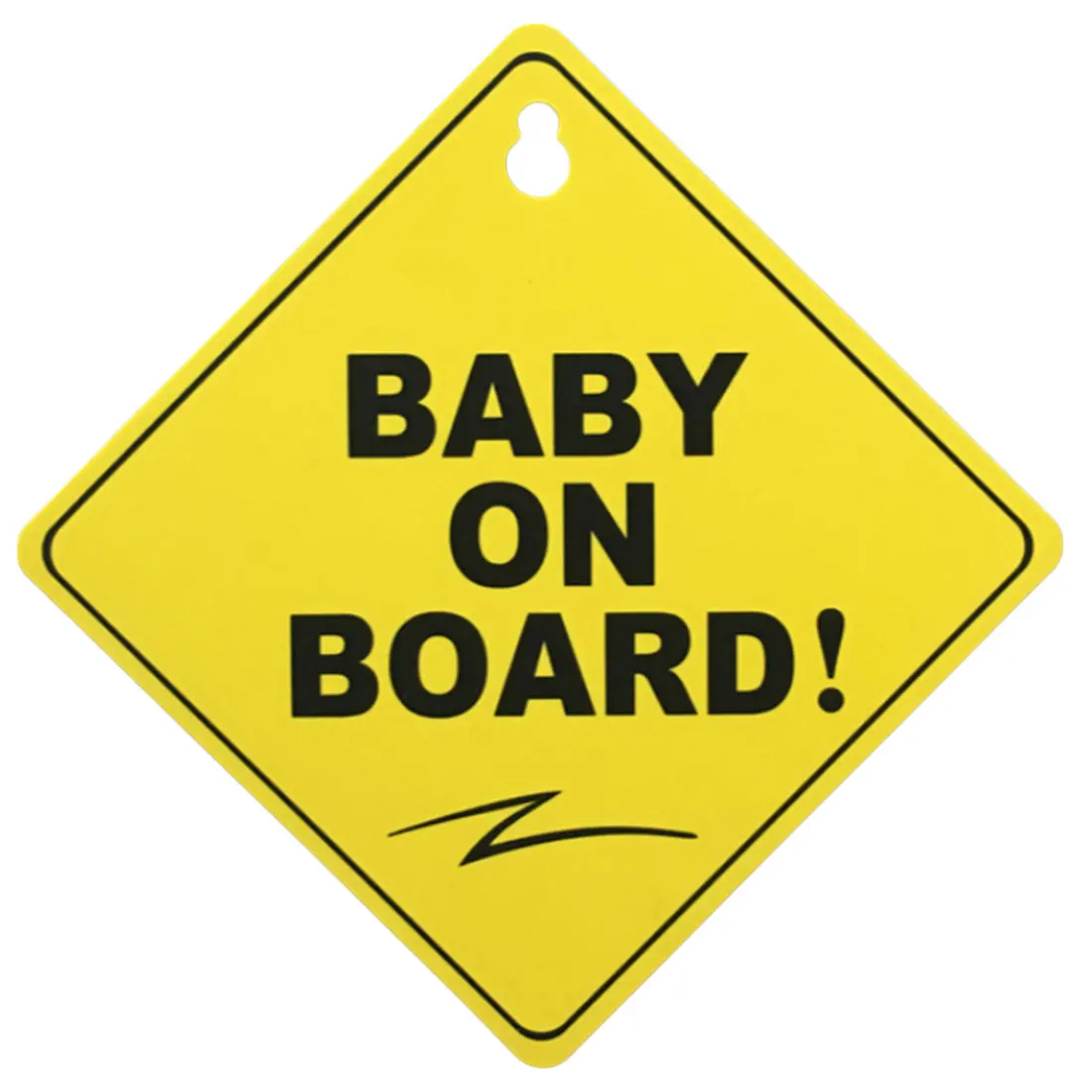 Baby on a board Car Stickers Intimate Accessories 2pcs Car Sucker Baby Stickers Safety Warning Sticker For Car Window 12*12cm