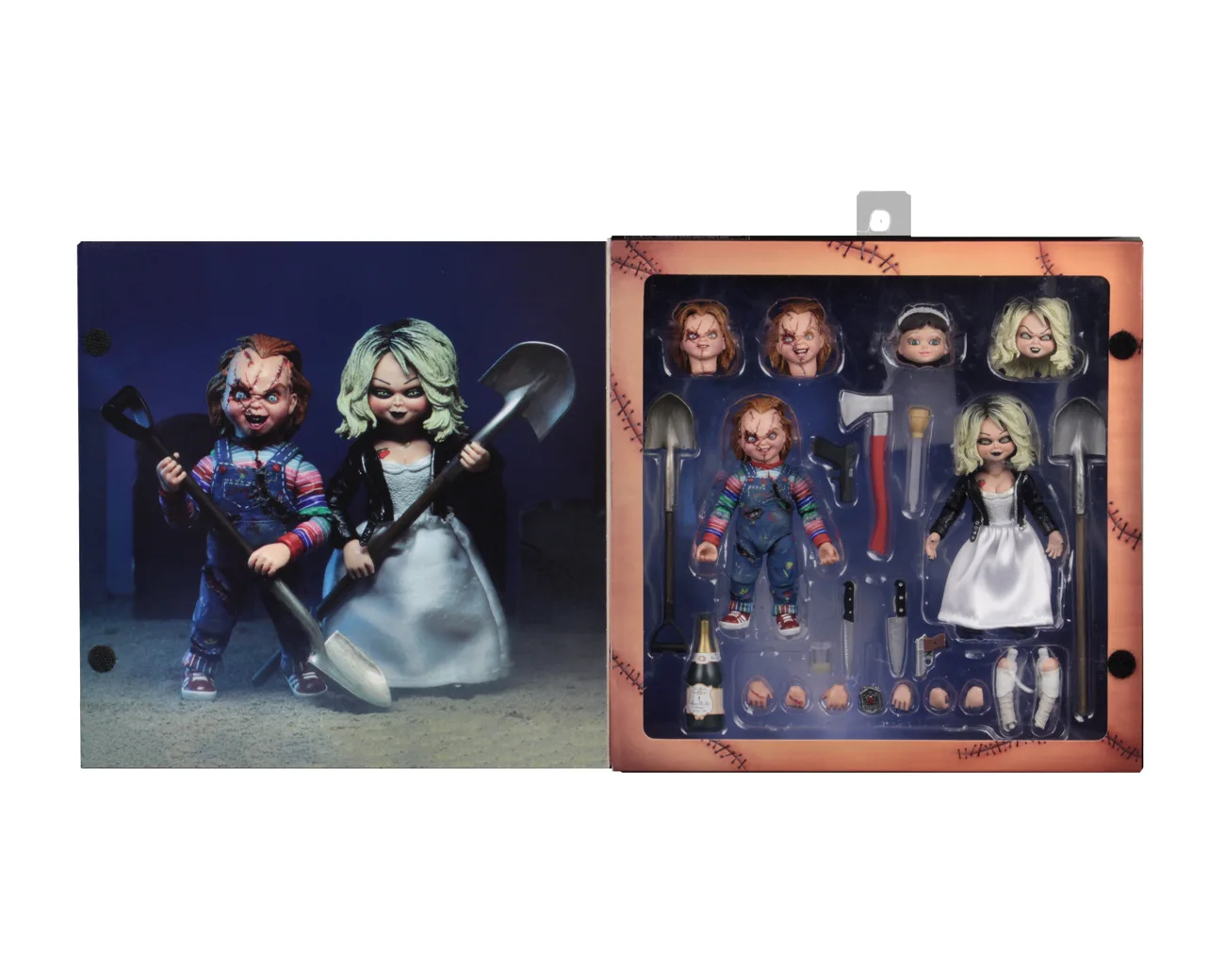 Детская игра из фильма NECA Bride of Чаки Ultimate Chuncky & Tiffany виниловые игрушки|Игровые