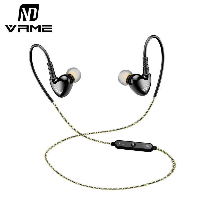 

Vrme Earphone Wireless Bluetooth Headset Sport Earbuds Stereo Headphones Build-in Mic Handsfree For Xiaomi iPhone 6 Samsung HTC