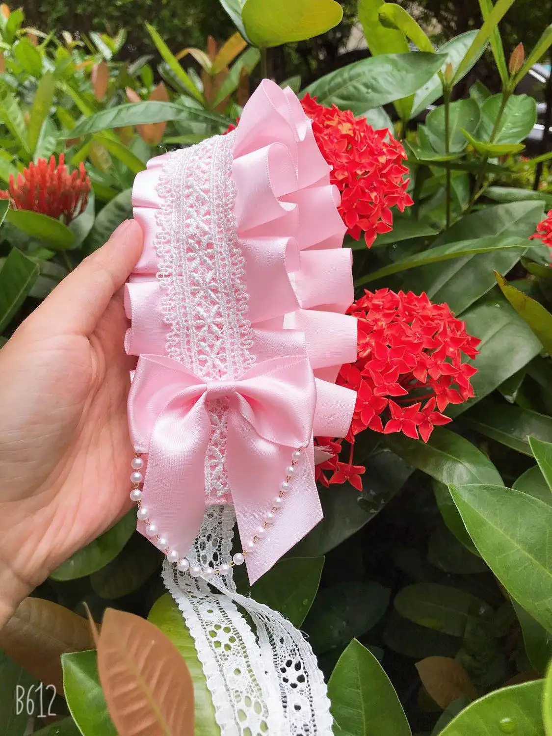 

Handmade Boutique Baby Girl Pink Blue Lolita Headband Holiday Party Princess Style Headband Hair Accessories For Girls