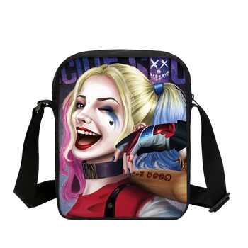

2019 New Harley Quinn Printing Shoulder Bag Funny Joker Messenger Bags For Teenage Girl Casual Women Crossbody Bag Suicide Squad