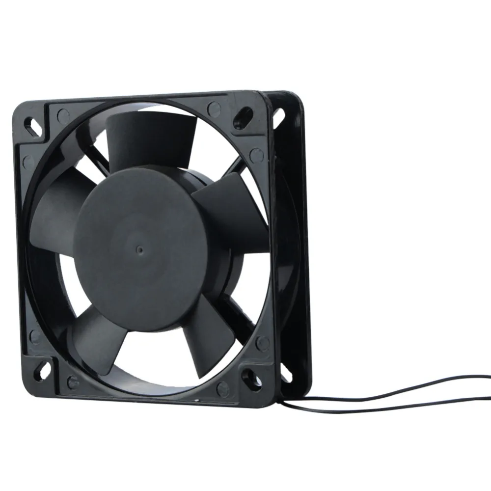 Новый черный 120x120x25 мм 2 провода 0 1a AC осевой 220 240 в металлический промышленный