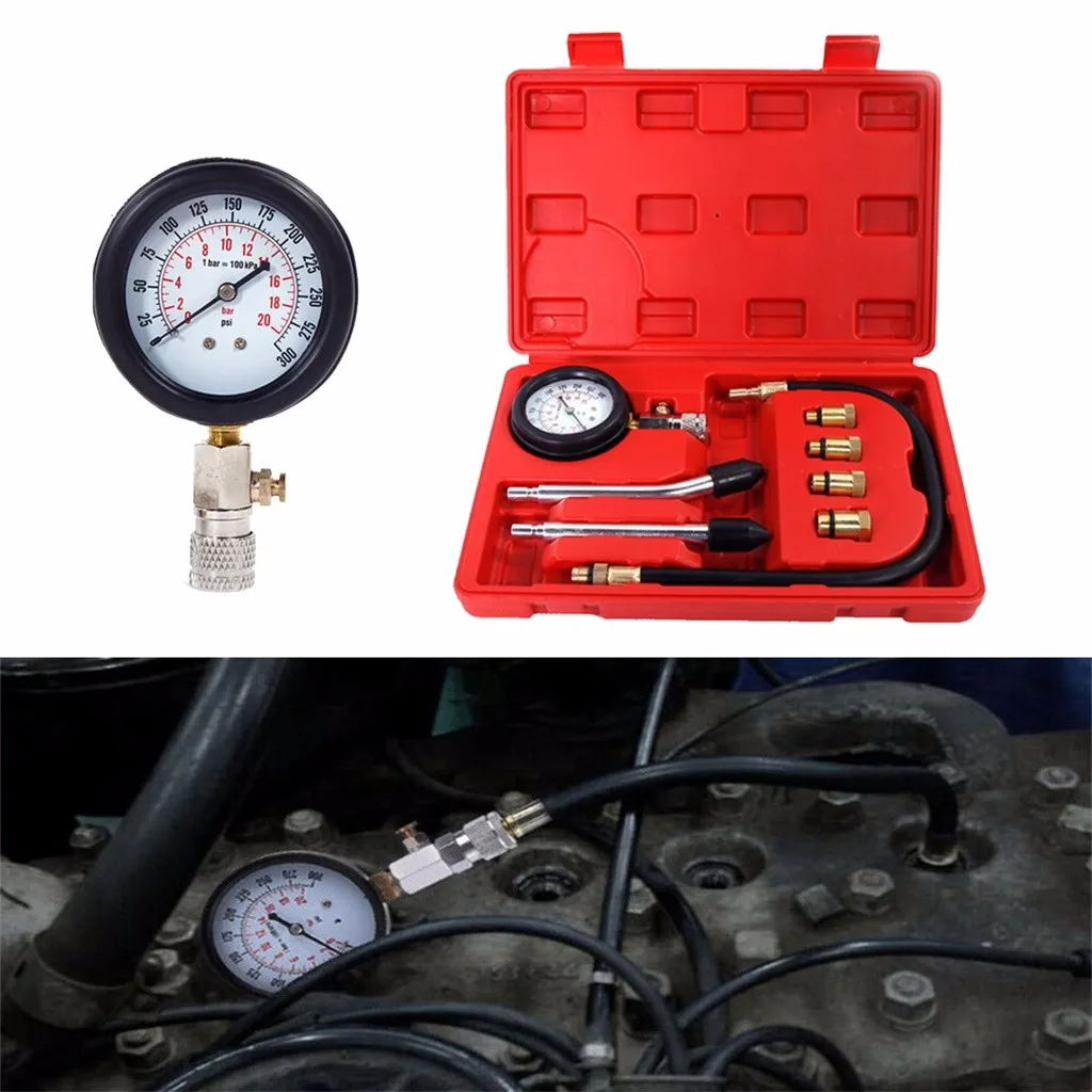 

2019 Petrol Gas Engine Cylinder Compression Tester Kit Gauge Automotive Diagnostic Tools Best Selling High Quality