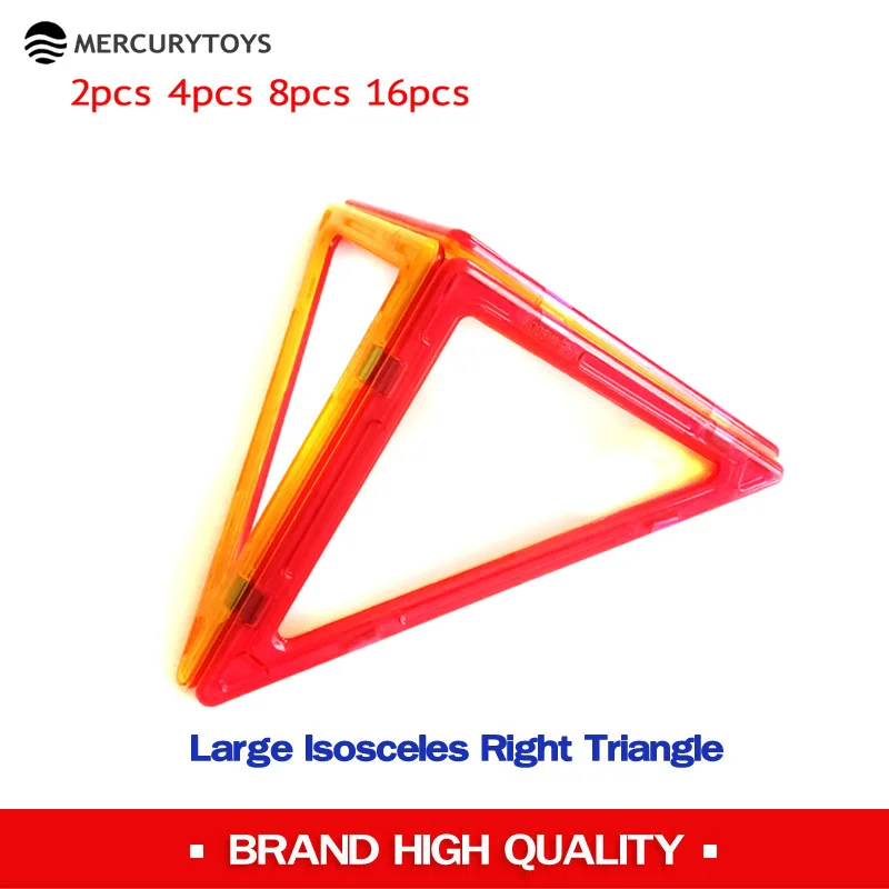 

MERCURYTOYS Magnetic large right triangle magnetic designer building blocks toys