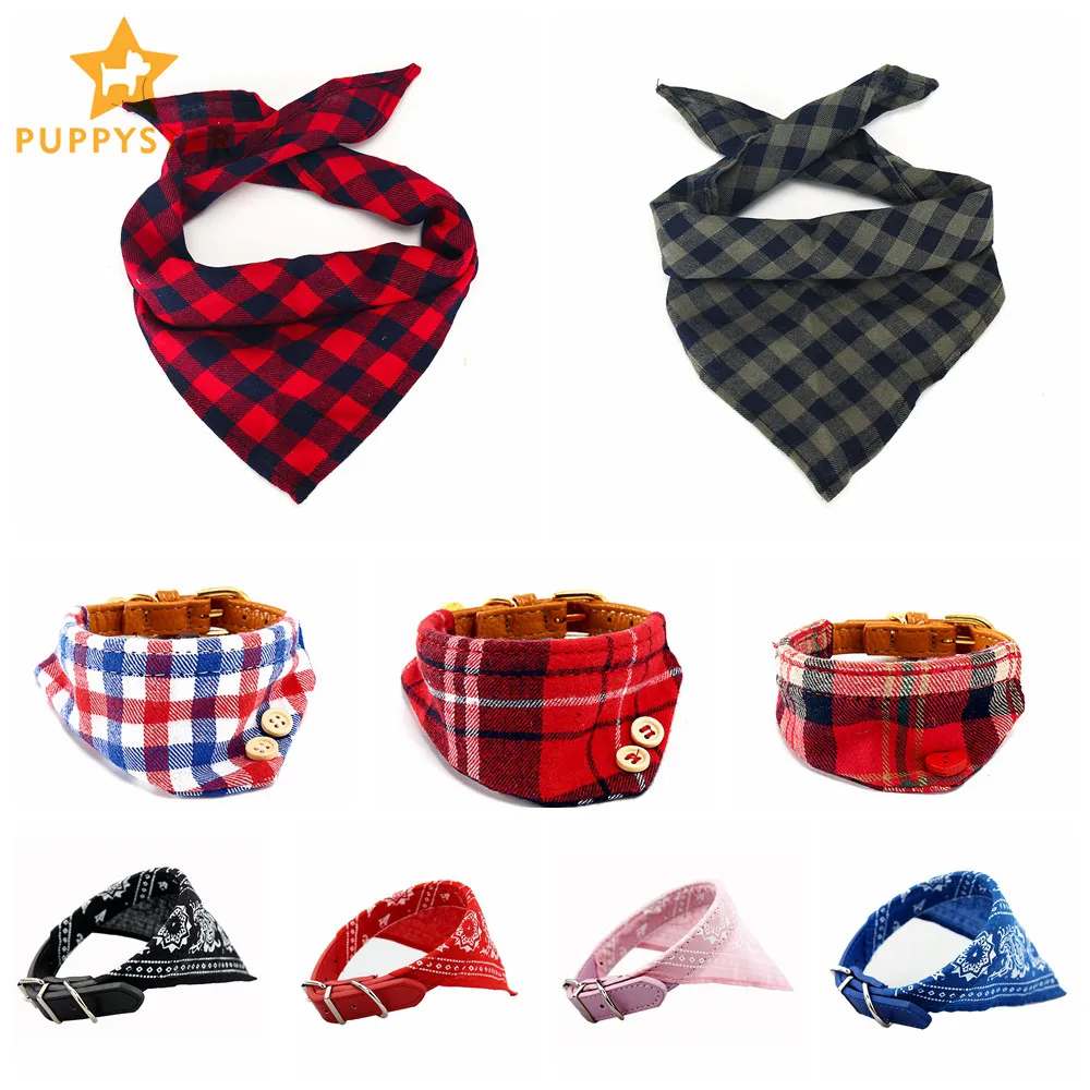 

Pet Products Dog Collar For Cats Small Large Big Dogs Puppy Dog Cat Collars Bandana Leather Cat Dog-Collar Harness Leash JW0025
