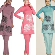 Jilbabs abayas плюс размер Мусульманский купальник скромная Арабская одежда для мусульманских женщин полное покрытие Буркини 4xl