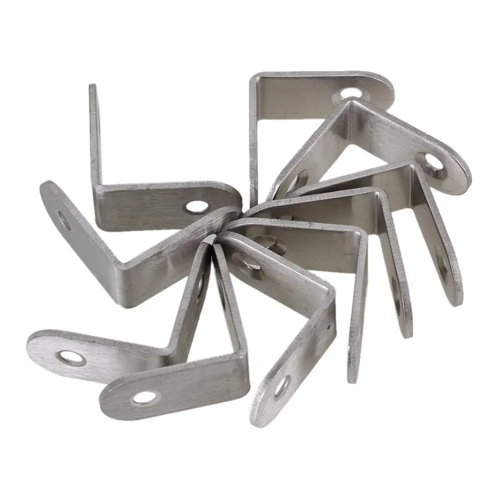 10PCS Metal Corner Braces Joints 90 Degrees 30x30mm Right Angle Corner