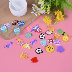 30 шт бисер для изготовления игрушки-головоломки резиновый браслет ювелирные изделия случайный стиль DIY мультфильм красочные животные