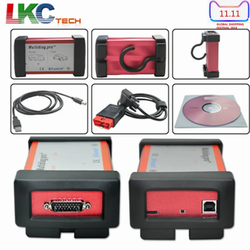 Goede Top Selling Multidiag Pro + OBD2 Diagnotic Tool Nieuwste versie 2016.00 Betere Kwaliteit Dan TCS CDP PRO Auto OBD2 auto Scanner