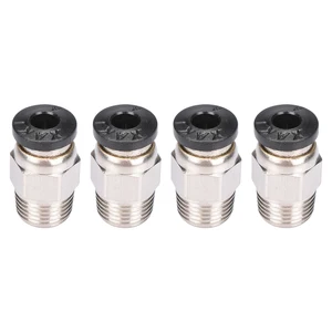 2 шт. пневматические разъемы PC4-01 3D-принтеры HOTEND j-руководителя 3d V6 удаленного горячие головы разъем экструдер RSS 3 мм/1,75 мм тефлон - изображение