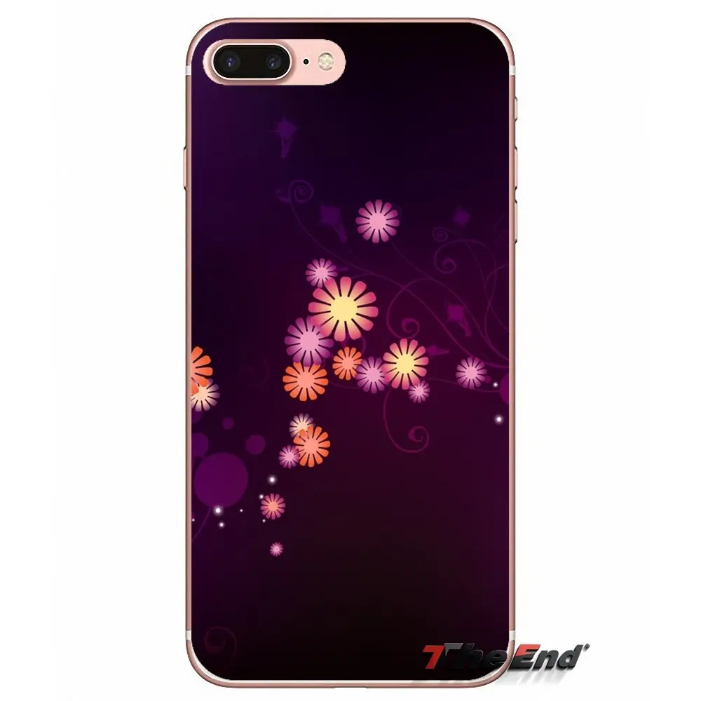 Абстрактные цветы цвета для Samsung Galaxy J1 J2 J3 J5 J7 A3 A5 A7 2015 2016 2017 J330 J530 J730 прозрачные