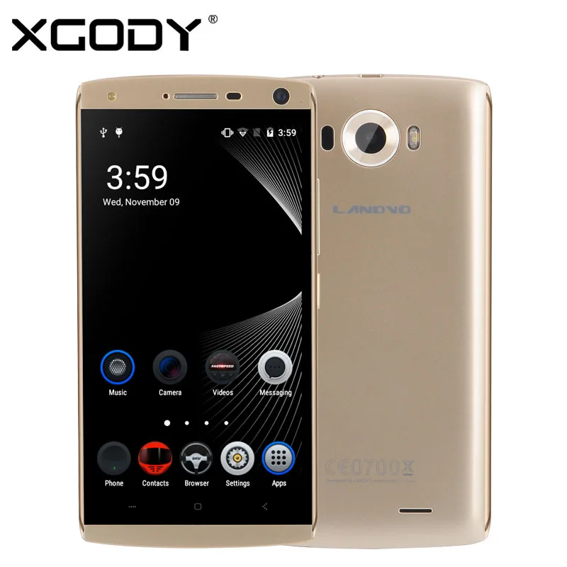 XGODY Landvo V11 5 0 inch 3G Smartphone MTK6580 Quad Core 1GB RAM 16GB ROM Mobile