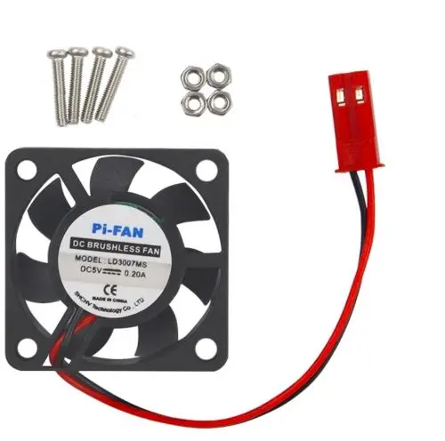 

1PCS 5V 0.2A Cooling Cooler Fan for Raspberry Pi Model B+ / Raspberry Pi 2/3