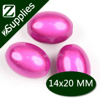 

14*20mm Fuchsia Oval Acrylic Miracle Beads, Perle Magique Wholesale for Hot Trend