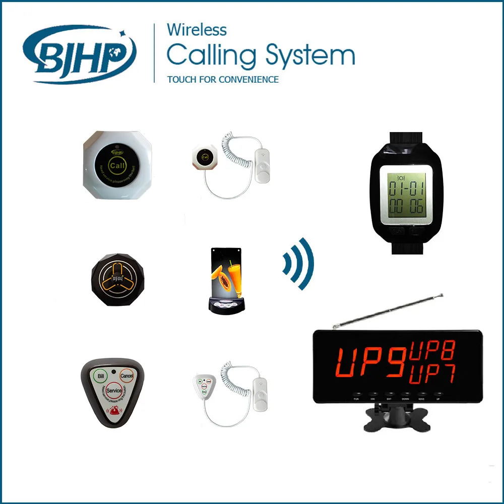 Беспроводная ресторанная система вызова официанта кнопка C100 * 1 шт.|call button|waiter calling