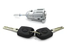 OEM 1U0837168C RIGHT DOOR LOCK BARREL CYLINDER WITH 2 KEYS FOR SKODA OCTAVIA OEM QUALITY
