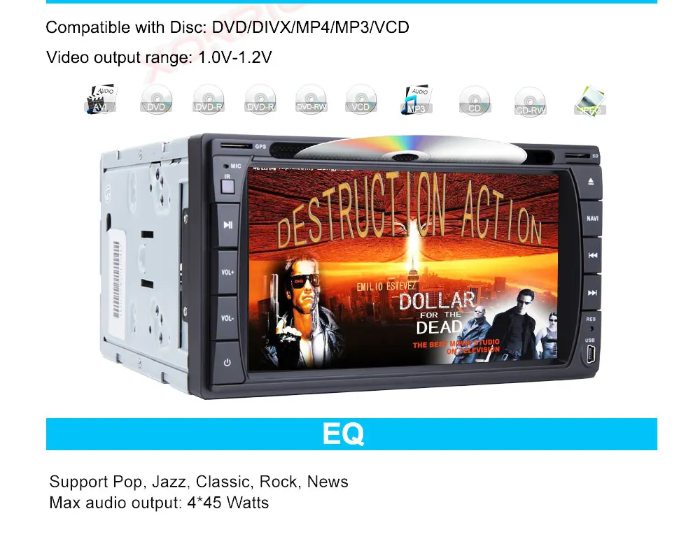 Flash Deal Autoradio 2 Din Android 9.0 Car Radio Stereo Car DVD Player For Nissan GPS Navi Wifi Bluetooth Audio Head unit 173mm * 98mm 7