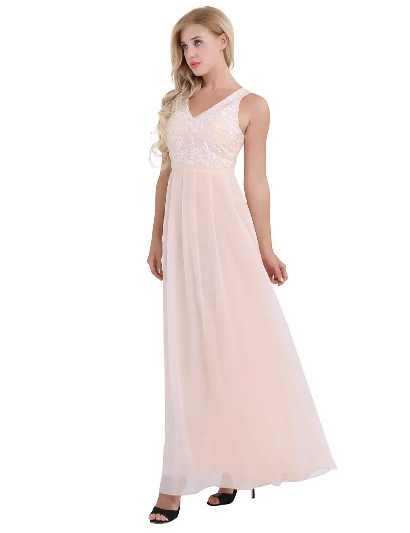 Vestido feminino chiffon sem mangas, vestido de